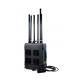 Up to 1500M Jamming Range High Power Draw Bar Box 6 Channels Mobile Signal Jammer 300W exspcially for drone