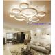 Many Circle Linked Simple Modern LED Lightings White Color Ceiling