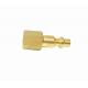1/4 FNPT Highflowpro Brass Pipe Fitting Brass Air Plug Fitting V Style