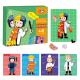 4 Uniforms Careers Learning Magnetic Puzzle for Logical Thinking Training