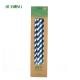 Food paper biodegradable straws Packaging Stripes Eco Friendly OEM ODM