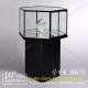 Mordern Titanium Alloy Glass Display Showcase,Glass Jewelry Display Cabinet