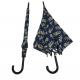 BV Certified Auto Open Long Stick Ladies Umbrella With Plastic J Handle