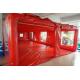 Tube Structure Red Tarpaulin Inflatable Showcase Car Cover