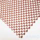 Red Coil Metal Mesh Curtains Chainmail Fireplace Screen Drapery
