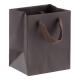 Reusable Matte Varnishing Kraft Shopping Bags With Fabric Handle