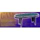 84 Inches Oval Poker Table , Indoor  Modern Poker Table With Folding Legs