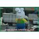 210D Oxford Cloth Lovely Rabbit Inflatable Cartoon Characters For Promotion
