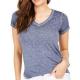                  T-Shirts Wholesale Fashion Ladies Blouse Casual Women Summer Plain V Neck T Shirt Custom Designed T Shirts Top for Women             