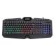 104 10 Keys ETEK Keyboard with Rainbow Backlight Carbon Film Technology and Simple Light Effect Control Lightweight at 658g