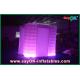 Inflatable Party Decorations Square 210D Polyester Cloth Vintage Photo Booth With Led Lighting