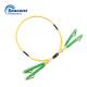 Duplex Single Mode Fiber Optic Patch Cord LC To LC High Temperature Resistant