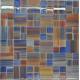 Catching eye red blue mix puzzel glass mosaic wall tile