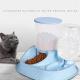 Plastic Automatic Pet Feeding Water Dispenser Cat Dog Double Bowl