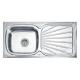100*50CM #201 brush kitchen long stainless steel sink