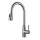 CUPC Ceramic Cartridge Single Handle Pull Down Kitchen Faucet Movable sprayer IPX5