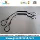 Black Color Strong Strength Plastic Steel Wire Spring Tool Tether w/Big Cord Loop Ends