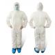 Cleanroom Disposable Protective Suit , Breathable Disposable Coveralls