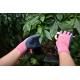 Pink Nylon Seamless Liner Women Gardening Clip Use Sandy Latex Palm Coated Gloves