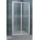 Silver Aluminum Alloy Glass Shower Enclosures 5MM Clear Tempered CSI Certification