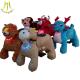 Hansel  hot-selling kids coin operated electric plush riding motorized animal