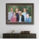 Family Custom Oil Painting Portraits ​For Side View Cabinet Decoration