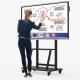 Non Reflective Interactive Conference Room Display Frosted Glass Material
