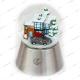 Battery Operated Metal Base 100mm Electronic Snow Globe