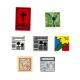 House accessories bricks toys city newspaper map bible print wall scene decoration MOC building blocks