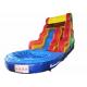 Best sale rainbow inflatable water slide bright colour inflatable slide with pool