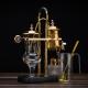 Stainless Steel Gold Alcohol Lamp Syphon Siphon Espresso Coffee Pot Coffee Maker