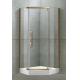 Red Bronze Diamond Pivot Shower Boxes Swing 304 Stainless Steel 8 MM Clear Tempered Glass