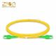 Tight Buffer Fiber SC APC To SC APC Duplex G.652.D Single Mode PVC Jacket