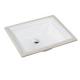 520x430x200MM Ceramic Undermount Sink Rectangle Shape With Cleaning Glaze Finish