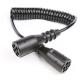 Corrosion Resistant Trailer Power Cord Cable Coiled Trailer Cable 7 Core Black Color