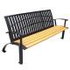 Glossy Matte Finish Outdoor Recycled Plastic Benches With Powder Coated Steel