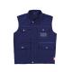 Outdoor YKK Zip Mens Work Uniforms 245g Work Vest Jacket With Flaps