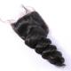 Full Hair Density 4x4 Lace Closure Swiss Lace Free Part Natural Color