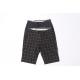 100% Cotton Chino Plaid Shorts Outfit Men Navy Black For Sports