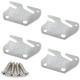 10 Hook Plates for Wooden Beds Frame Bracket Headboard Footboard Replacement Stocked