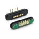 DC12V Magnetic Pogo Pin Waterproof Right Angle Dip Spring Loaded Connector