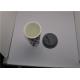 Customizable Ceramic Porcelain Tea V Shaped Mug With Silicone Lid