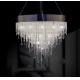 Transparent Clear Customized Pendant Lamp Crystal Raindrop Chandeliers AC110V