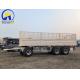 Manufacture White Full Trailer 3 Axles Flatbed Semi Trailer Model for Oversized Cargo