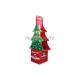 Light Duty Cardboard Floor Display Stands Stylish Christmas Tree Shaped