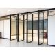 Office demountable glass partitions sytem with pivot Frameless Glass Swing Door
