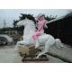 Cartoon Famous Bronze Horse Pure Handwork Sculpture Garden Animal Statues