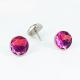 Durable Diamond Upholstery Buttons Pink And Blue Color Size 25mm Combined Button