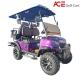 4 Passengers Electric Hunting Carts Electric Golf Buggy Purple Color