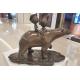 Decorative Home Indoor Small Bronze Sculpture 0.5m Length